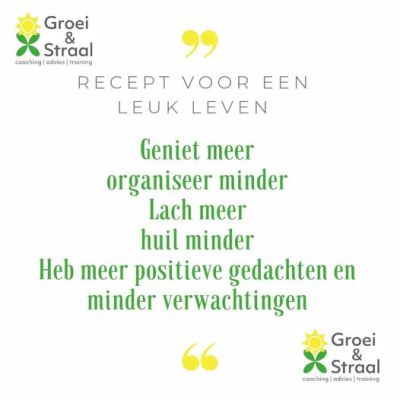 Recept voor een leuk&nbsp;leven